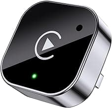 2-in-1 Wireless CarPlay & Android Auto Adapter, Plug & Play CarPlay Dongle Converts Wired to Wireless, Fast Auto-Connect, No Delay, Compact Design for iPhone & Android with USB/USB-C Port(Black)