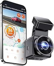 Vantrue E1 Lite 1080P Dash Cam, Mini Car Camera with Night Vision, 60fps Dash Cam with GPS and Speed, Wi-Fi APP Control, Loop Recording, Voice Control, 24H Parking Mode, Support 512GB