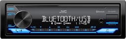 JVC KD-SX27BT Car Stereo with Bluetooth, 100W Digital Media Receiver, 1.5A USB to Charge Devices, Single DIN Head Unit, AM/FM, Aux-in, JVC Remote App