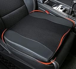 Car Seat Cushion, Comfort Memory Foam Car Cushions for Driving - Sciatica & Lower Back Pain Relief, Driver Seat Pillow for Auto, Office Chair, Wheelchair - Black