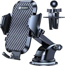 VICSEED 2026 Ultimate Sturdy Car Phone Holder [Upgraded 95+LBS Strongest Suction] Universal Long Arm Cellphone Mount for Car Dashboard Windshield Vent Truck Boat for iPhone 17 16 Pro Max & Android